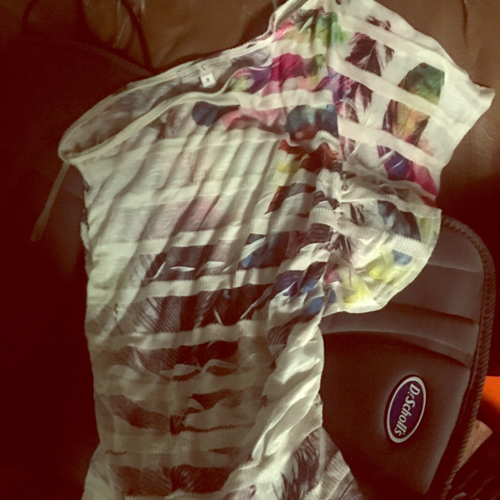 Off the shoulder dress shirt